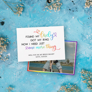 Meine Lady LGBT Wedding ist meine Bridesmaid Einladung