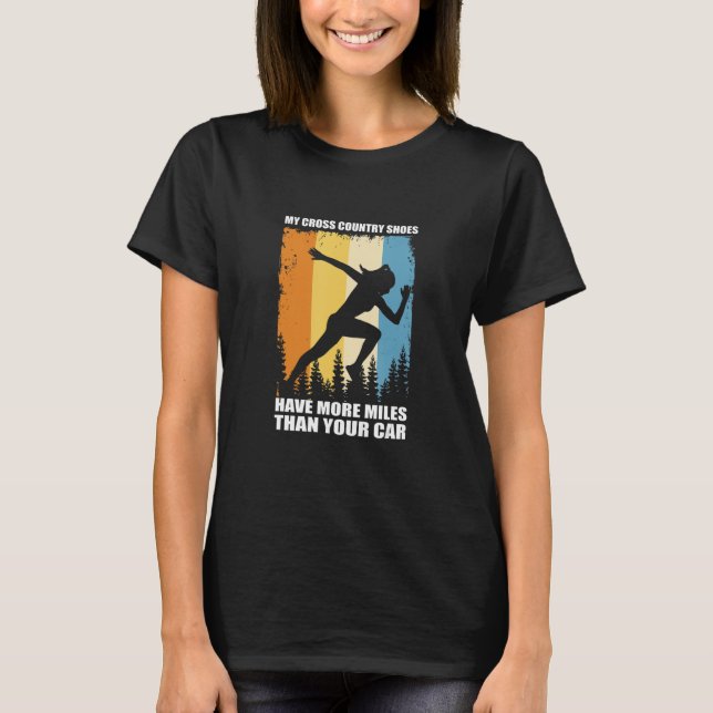 Meine Langlaufschuhe haben mehr Meilen als Ihr C T-Shirt (Vorderseite)