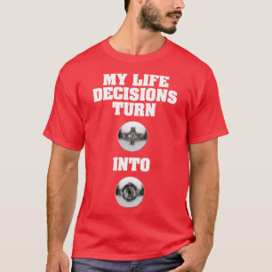Meine Lebensentscheidungen Streifen Schrauben T-Shirt