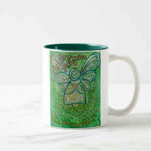 Meine lebensgrüne Krebsangel-Tasse Zweifarbige Tasse