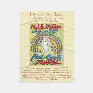 Meine Lebenswahl Krebs Engel Soft Fleece Blankets