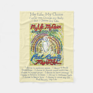 Meine Lebenswahl Krebs Engel Soft Fleece Blankets