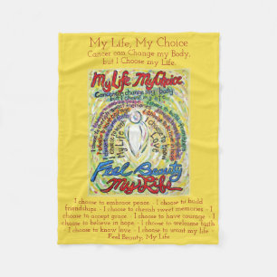 Meine Lebenswahl Krebs Engel Soft Fleece Blankets