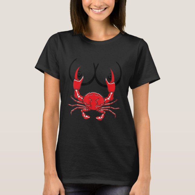 Meine leckere Meeresfrüchte Bad Crab Brust Pincher T-Shirt (Vorderseite)