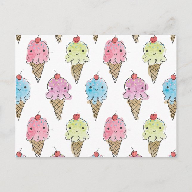 Meine Leckerei - Eis Postkarte (Vorderseite)
