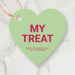 Meine Leckerei grün Herz niedlich Spaß Valentinsta Geschenkanhänger