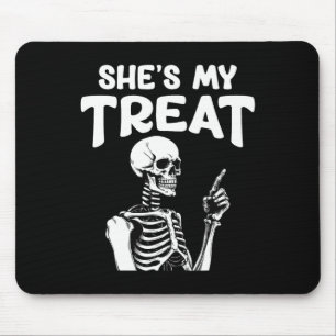 Meine Leckerei Skeleton passt Halloween-Kostüm Hes Mousepad