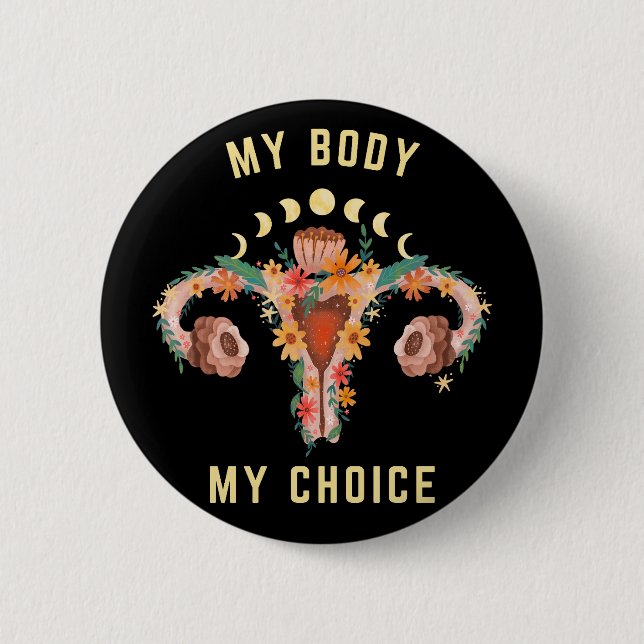 Meine Leiche meine Wahl Feminist Button (Vorderseite)