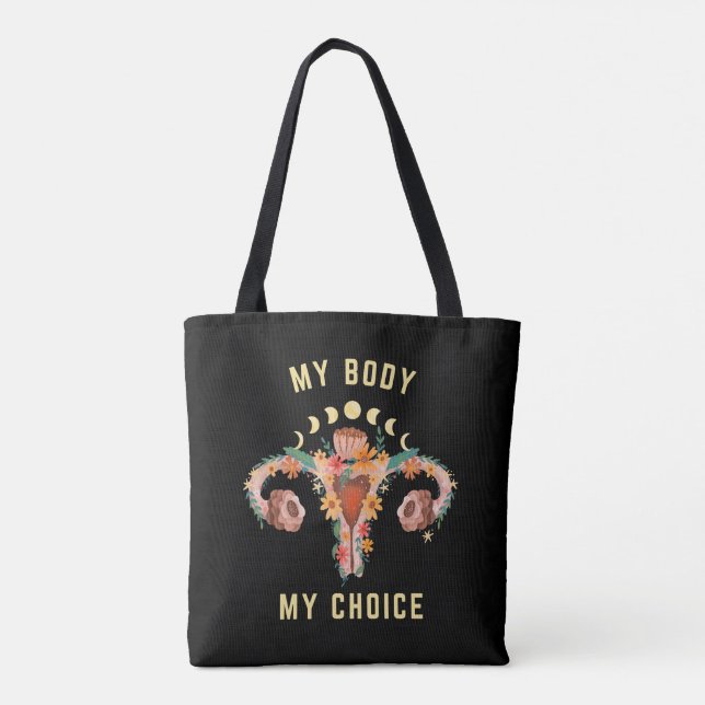 Meine Leiche meine Wahl Feminist Tasche (Rückseite)