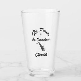 MEINE LEIDUNG ist das Saxophon Glas