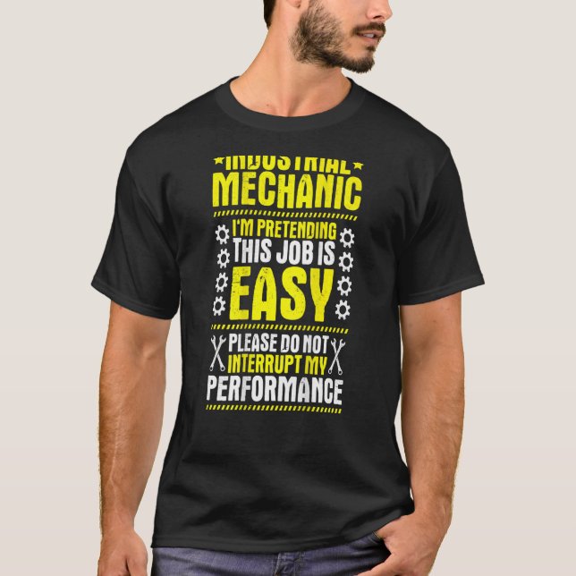 Meine Leistung Industriemaschine T-Shirt (Vorderseite)