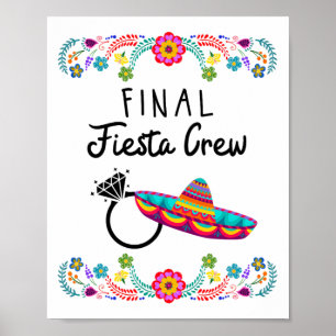 Meine letzte Fiesta-Junggeselinnen-Abschied Pi Poster