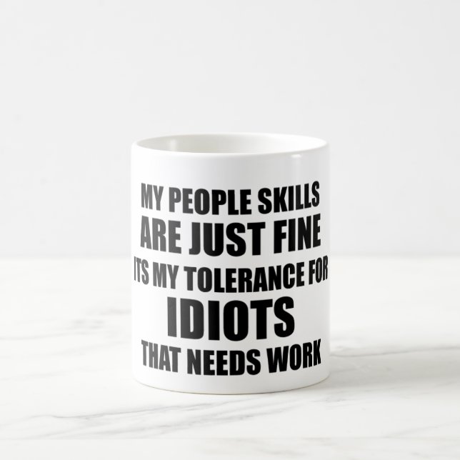 Meine Leute-Fähigkeiten sind gerade feiner Kaffeetasse (Mittel)