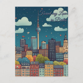 Meine Liebe am Valentinstag gefunden Postkarte