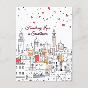 Meine Liebe am Valentinstag von Casablanca gefunde Postkarte