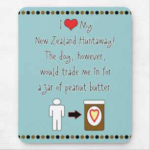 Meine Liebe-Erdnussbutter Neuseelands Huntaway Mousepad