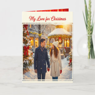 MEINE LIEBE FÜR WEIHNACHTEN MANN UND FRAU ZUSAMMEN KARTE