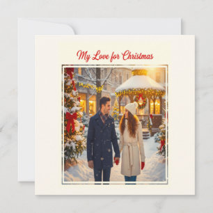 MEINE LIEBE FÜR WEIHNACHTEN MANN UND FRAU ZUSAMMEN KARTE
