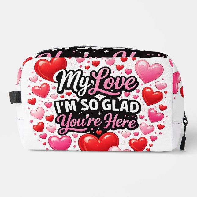 Meine Liebe, ich bin so froh  Waschbeutel (Vorderseite)