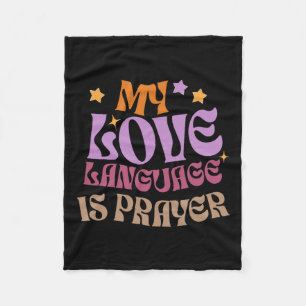 Meine Liebe ist das Gebet Christus Jesus Lover W Fleecedecke