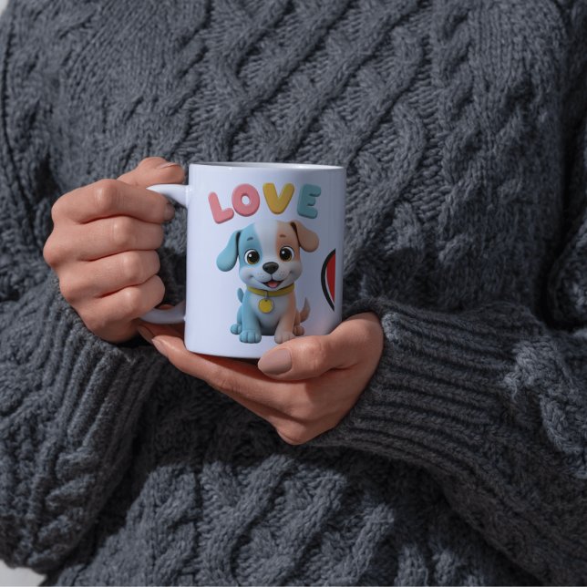 Meine Liebe mein Haustier Saga Minimalistisch das  Kaffeetasse (Von Creator hochgeladen)