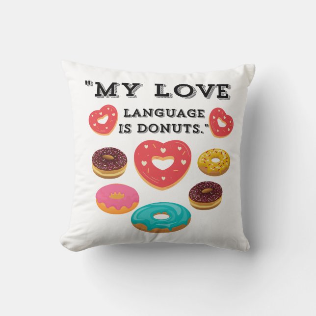 MEINE LIEBE SPRACHE IST SPENDE KISSEN (Vorderseite)