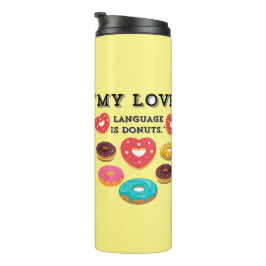 MEINE LIEBE SPRACHE IST SPENDE THERMOSBECHER