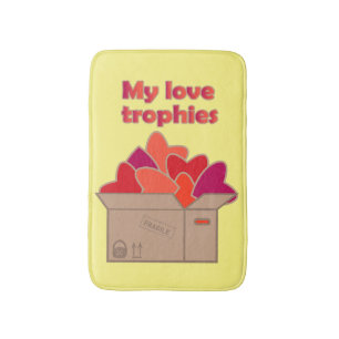 Meine Liebe-Trophäen in Schachtel voller Valentinh Badematte