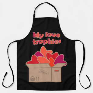 Meine Liebe-Trophäen in Schachtel voller Valentinh Schürze