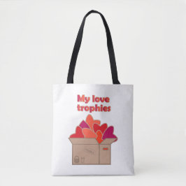 Meine Liebe-Trophäen in Schachtel voller Valentinh Tasche