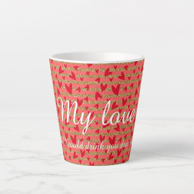 Meine Liebe wünsche ich... Version 2. Milchtasse (Vorderseite)