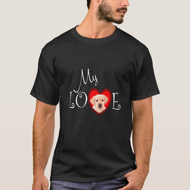 Meine Liebe Yellow Labrador T-Shirt (Vorderseite)