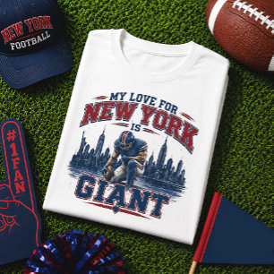 Meine Liebe zu New York ist riesige Football T-Shirt