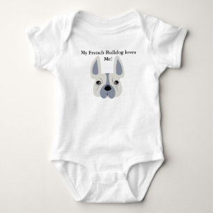 Meine Lieben der französischen Bulldogge ich! Baby Strampler