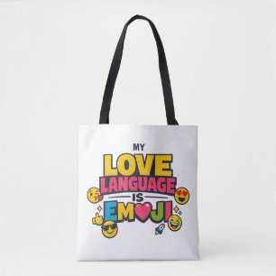 Meine Liebessprache Ist Emoji-Tasche Tasche