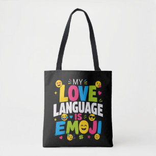 Meine Liebessprache Ist Emoji-Tragetasche Tasche