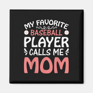 Meine Lieblings-Baseball-Player-Mama Funny Mütter Magnet
