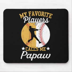 Meine Lieblings-Baseball-Softball-Spieler nennen m Mousepad
