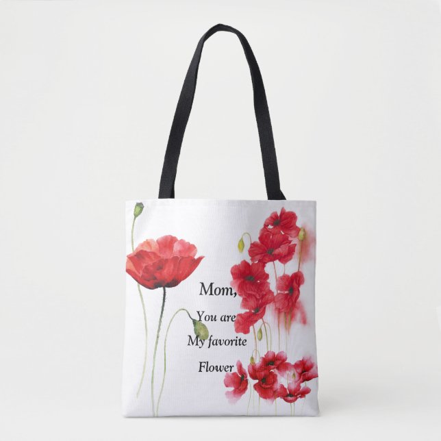 Meine Lieblings-Blume Tasche (Vorderseite)