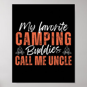 Meine Lieblings-Camping-Buddies nennen mich Onkel- Poster