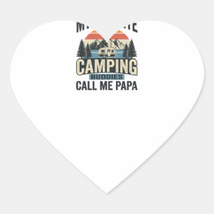 Meine Lieblings-Camping-Kumpels nennen mich Papa-S Herz-Aufkleber