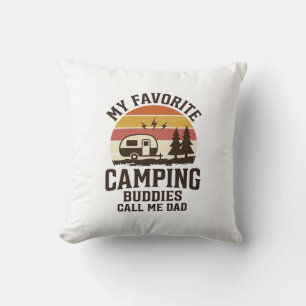 Meine Lieblings-Camping-Kumpels nennen mich Papa V Kissen