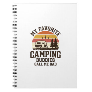 Meine Lieblings-Camping-Kumpels nennen mich Papa V Notizblock