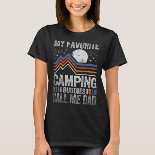 Meine Lieblings-Camping-Kumpels nennen mich Papa V T-Shirt