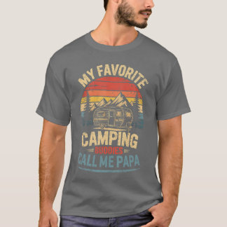 Meine Lieblings-Camping-Kumpels nennen mich Papa V T-Shirt