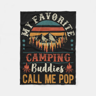 Meine Lieblings-Camping-Kumpels nennen mich Pop Fu Fleecedecke