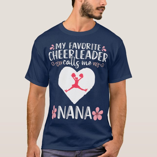 Meine Lieblings-Cheerleader nennt mich Nana Grandm T-Shirt (Vorderseite)
