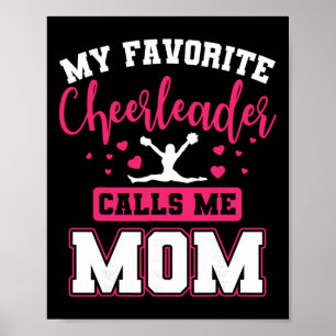 Meine Lieblings-Cheerleaderin nennt mich Mom Cheer Poster