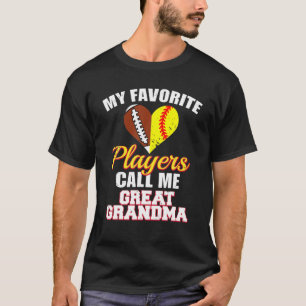 Meine Lieblings-Football-Softball-Spieler nennen m T-Shirt