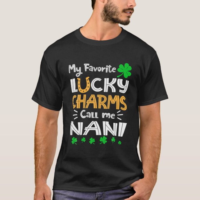 Meine Lieblings-Glücksbringer nennen mich Nani Fun T-Shirt (Vorderseite)